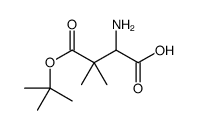 2-amino-3,3-dimethyl-4-[(2-methylpropan-2-yl)oxy]-4-oxobutanoic acid Structure