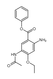 Phenyl 4-ethoxy-5-acetylamido-2-aminobenzoate Structure