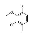 4-溴-2-氯-3-甲氧基甲苯结构式