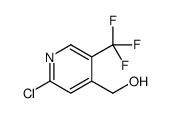 2-Chloro-5-(trifluoromethyl)-4-pyridineMethanol结构式