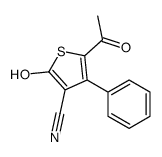 5-acetyl-2-hydroxy-4-phenylthiophene-3-carbonitrile结构式