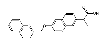 2-[6-[(Quinolin-2-yl)methoxy]naphthalen-2-yl]propanoic acid结构式