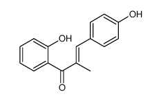 1-(2-hydroxyphenyl)-3-(4-hydroxyphenyl)-2-methylprop-2-en-1-one结构式