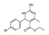 ethyl 4-(4-bromophenyl)-6-methyl-2-oxo-3,4-dihydro-1H-pyrimidine-5-carboxylate结构式