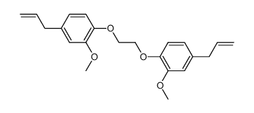 1,2-bis-(4-allyl-2-methoxy-phenoxy)-ethane结构式