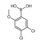4,5-Dichloro-2-methoxyphenylboronic acid structure