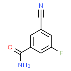 3-Cyano-5-fluorobenzamide结构式