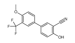 2-hydroxy-5-[4-methoxy-3-(trifluoromethyl)phenyl]benzonitrile Structure