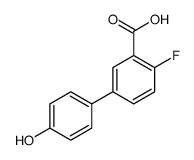 2-fluoro-5-(4-hydroxyphenyl)benzoic acid结构式