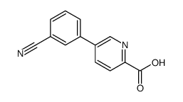 5-(3-氰基苯基)吡啶-2-甲酸结构式