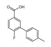 6-FLUORO-4'-METHYL-[1,1'-BIPHENYL]-3-CARBOXYLIC ACID结构式