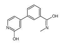 N-methyl-3-(2-oxo-1H-pyridin-4-yl)benzamide结构式