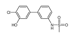 N-[3-(4-chloro-3-hydroxyphenyl)phenyl]methanesulfonamide Structure