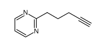 Pyrimidine, 2-(4-pentynyl)- (9CI) Structure