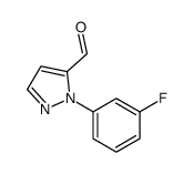 1-(3-FLUOROPHENYL)-1H-PYRAZOLE-5-CARBALDEHYDE结构式
