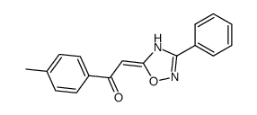 2-[3-Phenyl-4H-[1,2,4]oxadiazol-(5E)-ylidene]-1-p-tolyl-ethanone Structure