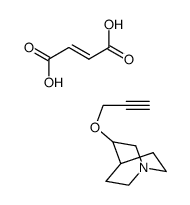 (+)-3-(2-Propynyloxy)-1-azabicyclo[2,2,2]octane fumarate结构式