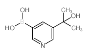 (5-(2-羟基丙烷-2-基)吡啶-3-基)硼酸结构式