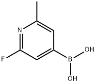2-Fluoro-6-methylpyridine-4-boronic acid Structure
