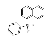 (S)-Methylfluoro(1-naphtyl)phenylsilane Structure