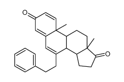 7-phenethyl-1,4,6-androstatriene-3,17-dione structure