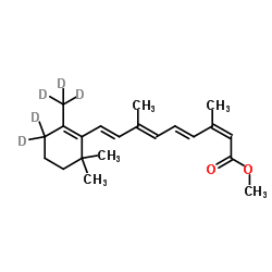 (13cis)-O15-Methyl(4,4,18,18,18-2H5)retinoic acid结构式