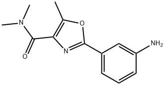 2-(3-Amino-phenyl)-5-methyl-oxazole-4-carboxylic acid dimethylamide结构式