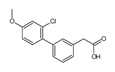 3-(2-Chloro-4-methoxyphenyl)phenylacetic acid Structure