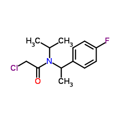 2-Chloro-N-[1-(4-fluorophenyl)ethyl]-N-isopropylacetamide Structure