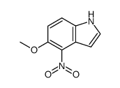 5-甲氧基-4-硝基吲哚结构式