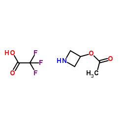 3-Azetidinyl acetate trifluoroacetate (1:1) structure
