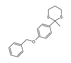 2-(4-(benzyloxy)phenyl)-2-methyl-1,3-dithiane Structure