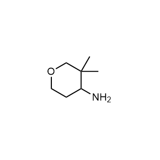 3,3-Dimethyltetrahydro-2H-pyran-4-amine structure