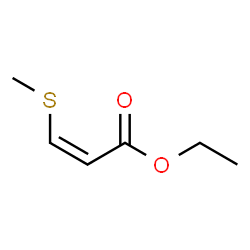 ethyl 3-(methyl thio)-(Z)-2-propenoate结构式