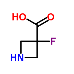3-氟氮杂环丁烷-3-羧酸结构式