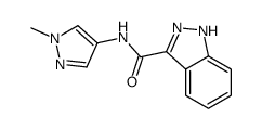 N-(1-methylpyrazol-4-yl)-1H-indazole-3-carboxamide结构式