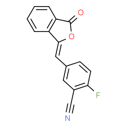 (Z)-2-fluoro-5-((3-oxoisobenzofuran-1(3H)-ylidene)methyl)benzonitrile Structure