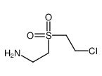 2-(2-chloroethylsulfonyl)ethanamine Structure