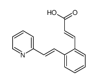 3-[2-(2-pyridin-2-ylethenyl)phenyl]prop-2-enoic acid Structure