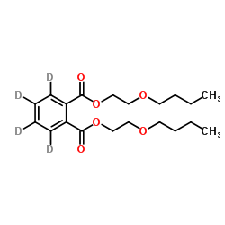 Bis(2-butoxyethyl) 1,2-(2H4)benzenedicarboxylate结构式