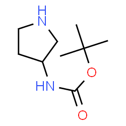 TERT-BUTYL [(RS)-PYRROLIDIN-3-YL]CARBAMATE结构式