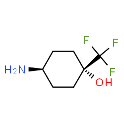 cis-4-amino-1-(trifluoromethyl)cyclohexanol Structure