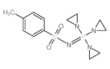 Benzenesulfonamide,4-methyl-N-(tri-1-aziridinylphosphoranylidene)- Structure