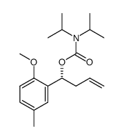 (R)-1-(2-methoxy-5-methylphenyl)but-3-enyl diisopropylcarbamate结构式