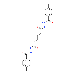 N'1,N'6-Bis(4-methylbenzoyl)hexanedihydrazide结构式