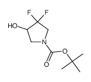 tert-butyl 3,3-difluoro-4-hydroxypyrrolidine-1-carboxylate Structure