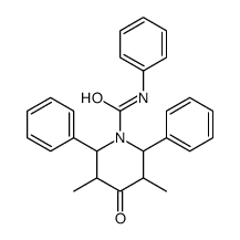 3,5-dimethyl-4-oxo-N,2,6-triphenylpiperidine-1-carboxamide结构式