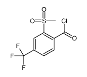 2-methylsulfonyl-4-(trifluoromethyl)benzoyl chloride结构式