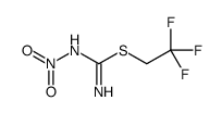 2,2,2-trifluoroethyl N'-nitrocarbamimidothioate结构式