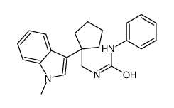 1-[[1-(1-methylindol-3-yl)cyclopentyl]methyl]-3-phenylurea结构式